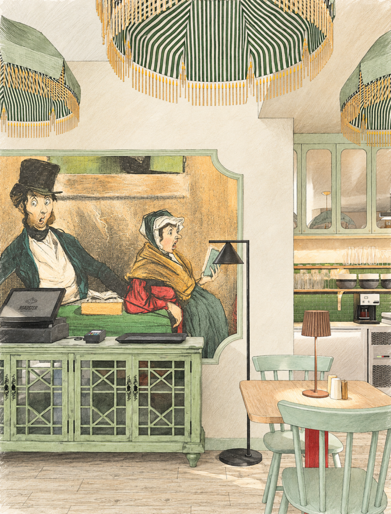 Projeto de interiores para um restaurante português em Carcavelos